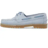 Bianco Biacapri Boat Shoe Suede - Blue - 36
