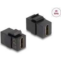 DeLOCK – Keystone Module HDMI female to HDMI female black (87875)
