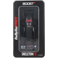 Babyliss PRO akkukäyttöinen trimmeri SKELETON BOOST+ musta ja punainen