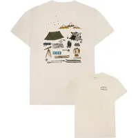 KnowledgeCotton Apparel Regenerative Organic Cotton Back Print T-Shirt Egret - M