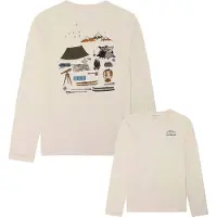 Knowledge cotton apparel Organic Cotton Long Sleeved T-Shirt - Cream - XL