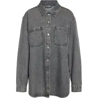 Noisy May Välikausitakki 'NMALVA' harmaa denim