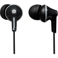Panasonic RP-HJE125E-K, Langallinen, 10 - 24000 Hz, Musiikki, 9 g, Kuulokkeet, Musta (RPHJE125EK)