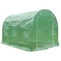 JOHN GARDENER Lyhyt kuvaus G73293 puutarhakasvihuone on käytännöllinen ja tehokas ratkaisu kasvien kasvattamiseen erilaisissa sääolosuhteissa. Rakenne, jossa on UV-kestävä PE-kate, luo optimaalisen mikroi