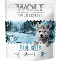 Wolf of Wilderness 5x1kg Junior Blue River lohi viljaton koiran kuivaruoka