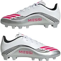 Adidas F50 Messi Club Fg/Mg J - White - 35 1/3
