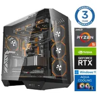 INTOP Tietokone AQUA Ryzen 5 7600X 64GB DDR5 1TB SSD M.2 NVME RTX5070 12GB WIN11