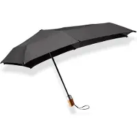 Senz ° Mini Automatic Deluxe Foldable Storm Umbrella, - Black - ONE SIZE