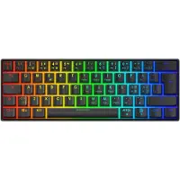 Deltaco DK470 60% mekaaninen näppäimistö, hot-swap Gateron-kytkimet, musta
