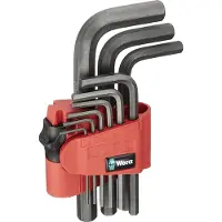 Wera Kuusiokoloavain WE05021737001; Hex-Plus; 1-10 mm; 9 kpl.