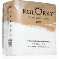 Kolorky Deluxe Velvet Pants Wild kertakäyttöiset housuvaipat koko L 8-13 Kg 19 kpl