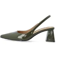 Bianco Biamaralyn Slingback Patent - Khaki green - 37