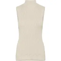 Cream Crdela Knit Sleeveless Turtleneck - Beige - S