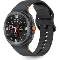 Tech-Protect Samsung Galaxy Watch9/Watch8/Watch8 Classic Silikoniranneke - 40mm/44mm/46mm - Musta