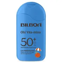 Bilboa Ohi Vitamina Latte aurinkosuojamaito sisältää vitamiineja SPF 50+ 200 ml