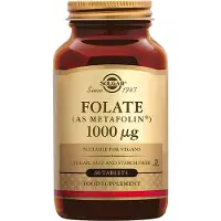 Solgar folaatti (Metafolin), 1000ug, 60tabl