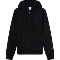 Champion Full Zip Hoodie Sweatshirt - Black - XXL