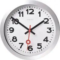 Nextime - Station Seinäkello 19 cm Valkoinen