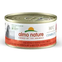 Almo nature 24x70g lohi tonnikala ja porkkana HFC Complete kissanruoka