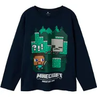 Name it Paita 'NKMAc Minecraft' laivastonsininen / ruohonvihreä / valkoinen