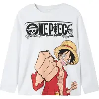 Name it Nkmark Onepiece Ls Nreg Top Box Noos Vde - White - 122-128