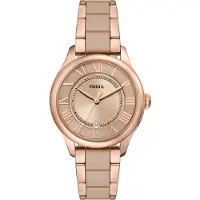 Fossil Analoginen kello 'GILMORE' roseekulta / musta