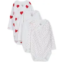 Petit Bateau Potkuhousut/body punainen / luonnonvalkoinen