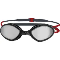 Zoggs Tiger Titanium Mirrored Goggle Black/Red/Mirror Smoke Uimalasit Small