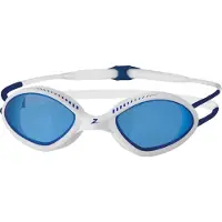 Zoggs Tiger Goggle White/Blue/Tint Blue Urheilulasit Small