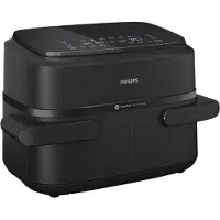 Philips Öljyttömä paistokone - - NA150/00 - Airfryer Sarja 1000 - Joustava kori 7.L - Irrotettava jakaja - 2400W - Musta