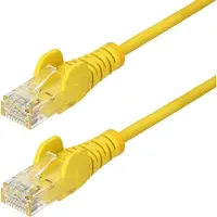 StarTech.com U/UTP Cat6 Slim laitekaapeli, LSZH, 1,5m, keltainen