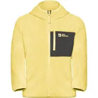 Jack Wolfskin Kids' Ice Curl Hood Jacket Lemon Ice Välikerrospuserot 176