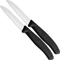 Victorinox Swiss Classic 6.7403.2 Straight, Black, set of 2 vegetable knives, 8 cm
