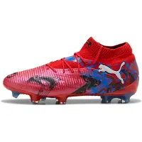 Puma Future 8 Ultimate Fg Playmaker - Punainen/musta/sininen/vaaleanpunainen Pikseli - Nurmi (Fg), koko 38