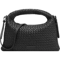 Les Visionnaires Sadie Weave Olkalaukku Nahka 37 cm Musta