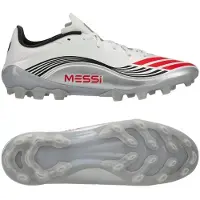 Adidas F50 Messi League 2g/3g Ag Prestig10 - Valkoinen/lucid Red/hopea - Tekonurmi (Ag), koko 42⅔