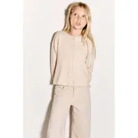 Mango Long Sleeves Knit Cardigan - Cream - 7-8