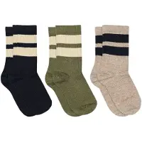 Mp Denmark Anker Socks - 3-Pack - Brown - 29/32