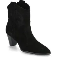Ba&sh for woman. 2E25NCAS New Casey black leather boots (39), 3 to 5 cm, None, Casual