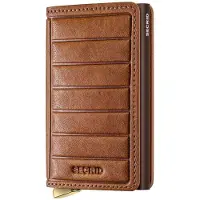 Secrid Premium Slimwallet Emboss Lines Cognac+