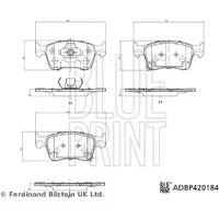 Blue Print Levyjarrun jarrupalasarja ADBP420184