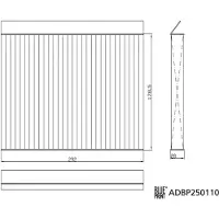 Blue Print Suodatin, sisäilma ADBP250110