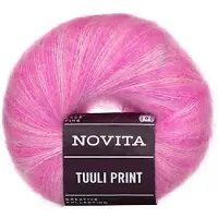 Novita Tuuli Lanka Mohair Kuvioitu 50 g Azalea 913