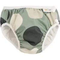 Imse Vimse Swim Diaper L 9-12Kg, Green Shapes - Green - L 9-12KG
