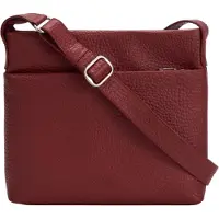 VOi Hirsch Bristol Crossbody-laukku Nahka 28 cm Punainen