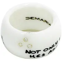 Demaria Naisten sormus - - DM6TMA003-B - Keraaminen - Koko 12 - Valkoinen
