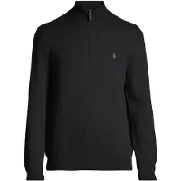 Ralph Lauren for man. 710876756002 Woollen jumper with short black zip (XL), Casual