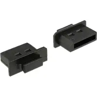 DeLOCK 64025, Displayport, Musta, Akryylinitriilibutadieenistyreeni (ABS), 14 mm, 19,1 mm, 7,2 mm