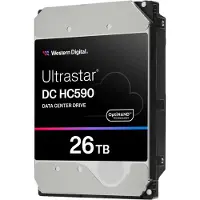 Western Digital WD Ultrastar DC HC590 3.5" 26 Tt, 7200 RPM, 512 MB, SATA III -kovalevy (yrityskäyttöön)