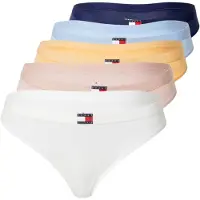 Tommy Hilfiger 5 Pack Flag Thong - Yellow - S